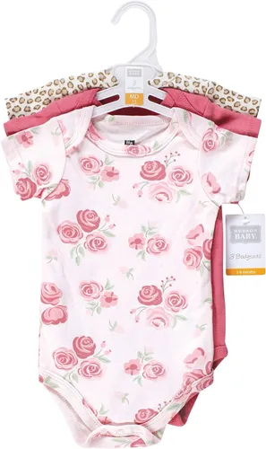 Vista 223 de Hudson Baby baby-girls Cotton Bodysuits 3-pack