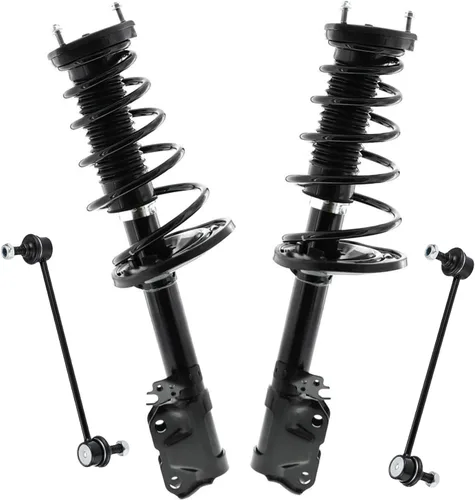 Vista 90 de Detroit Axle - 4 barras estabilizadoras de puntales delanteros para Kia Forte Koup 10-13 12-13 Forte5, puntales y barras estabilizadoras de resorte