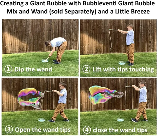 Vista 6 de Bubbleventi Mezcla de burbujas gigantes (hace 4 galones)