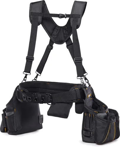 Vista 5 de ToughBuilt - Plataforma de suspensión Framer, correas de ajuste rápido, TB-303-6 Quick-Adjust Straps, Multiple Hang Points, Heavy-Duty
