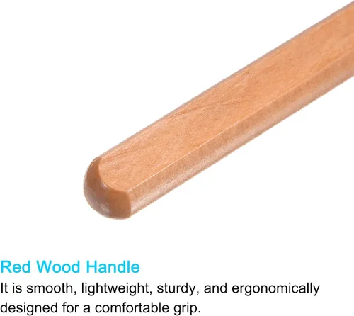 Vista 5 de uxcell Cuchillo de tallado de madera, cinceles, acero de alta velocidad de 0.157 pulgadas (0.283 in) para escultura plana grande para manualidades