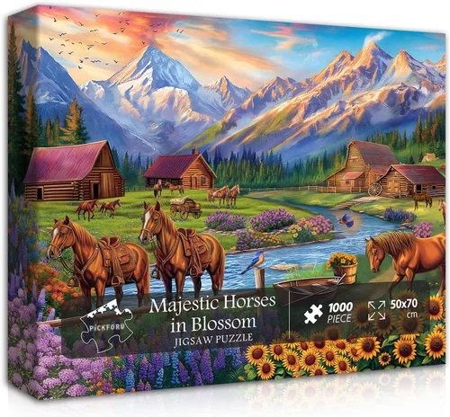 Vista 9 de Rompecabezas de 1000 piezas con libro de tren para adultos, de fantasía, naturaleza, paisaje, arte estético, arte estético, páginas mágicas