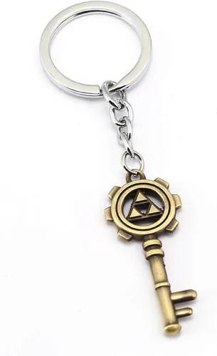 Vista 3 de Zelda - Collar con llave de esqueleto, collar con hoja de llave, collar con llave de cofre del tesoro, Metal