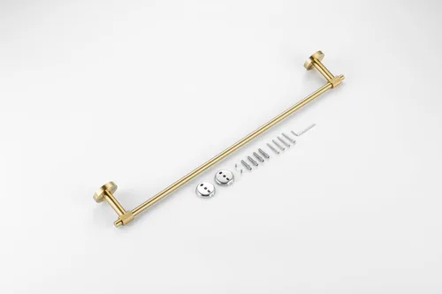 Vista 2 de Toallero individual – Serie Avant, colgador de toallas de baño de acero inoxidable, resistente, barra individual montada en la pared con diseño