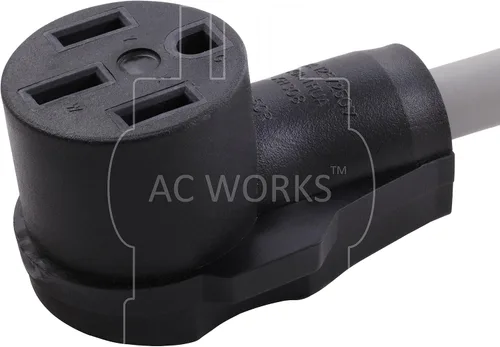 Vista 4 de AC WORKS Adaptador de carga de vehículos eléctricos para uso Tesla (L5-30 30A 1250V bloqueo a Tesla)