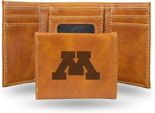 Vista 39 de NCAA Rico Industries - Billetera triple grabada con láser, con grabado láser, accesorio para hombre