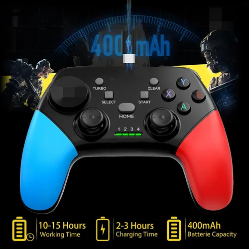 Vista 7 de Joso Wireless Mobile Gaming Controller for iPhone, Android, iPad, Tablet, PC, Phone Controller with Phone Clip Supports Cloud Game, COD Mobile