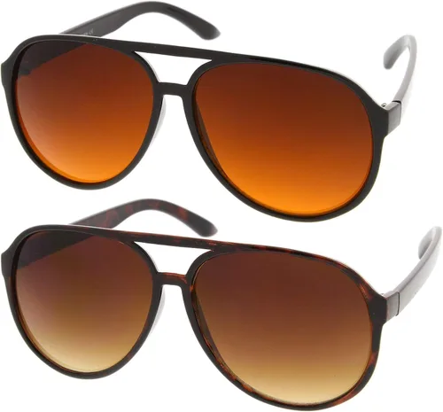 Vista 2 de Gafas de sol estilo aviador de 2362in con lente de bloqueo azul retro