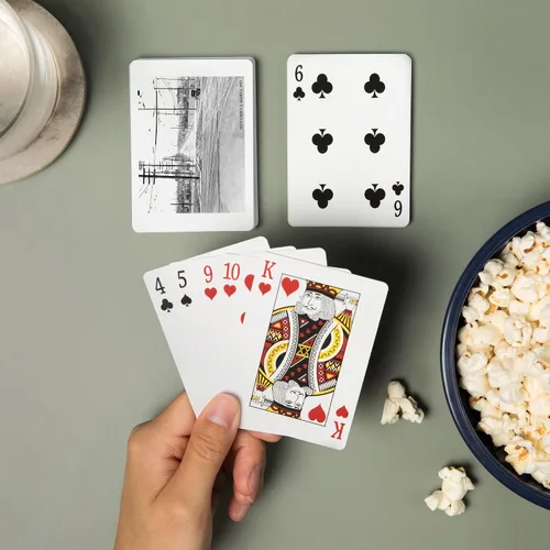 Vista 2 de Lantern Press Ballard, Seattle, WA, 15th and Leary, 52 Playing Cards for Adults, Poker Size Card Deck