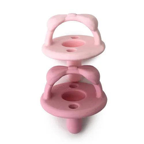 Vista 10 de Itzy Ritzy Chupetes de Silicona para Edades de 6-18 Meses - Los Chupetes Itzy Soother Cuentan con Mango Plegable y Dos Orificios de Aire para Mayor