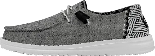 Vista 92 de Hey Dude Wendy Chambray - Zapatos para mujer, mocasines con cordones para mujer, cómodos y ligeros Aurora Blanco 2