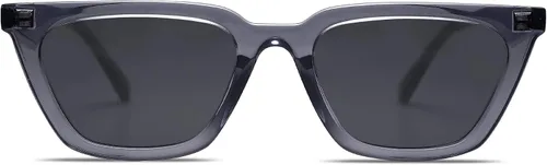 Vista 2 de SOJOS Gafas de sol polarizadas cuadradas estrechas para mujer, gafas de conducción retro de moda SJ2169