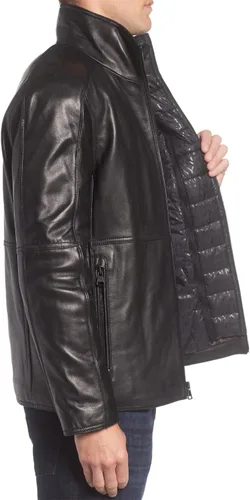 Vista 3 de Andrew Marc Chaqueta de cuero para hombre