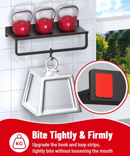Vista 2 de PHIXBEAR Tiras de Gancho y Bucle con Súper Adhesivo Resistente, Hechas de 3M, Resistentes al Calor, Impermeables, para Uso en Exteriores
