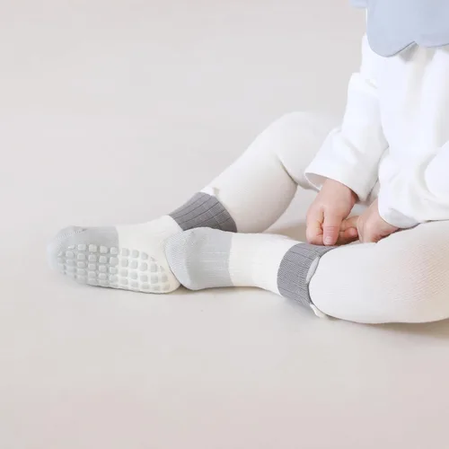 Vista 6 de VWU Calcetines de algodón unisex para bebés de 0 a 5 años Paquete de 6 bloques