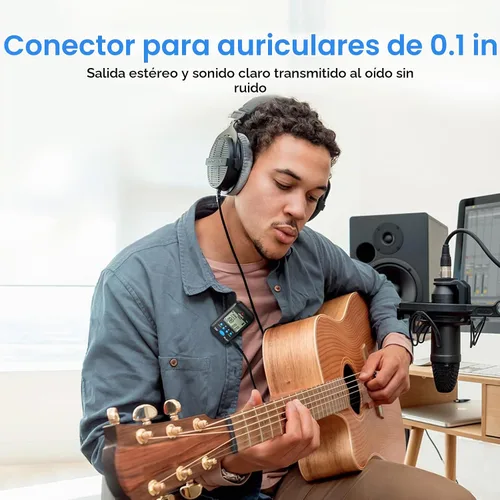 Vista 4 de LEKATO Metrónomo digital, mini metrónomo electrónico LCD recargable, voz humana, clip, 10 sonidos de ritmo, volumen ajustable, metrónomo M65