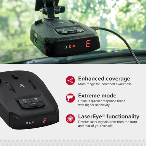Vista 3 de Cobra Detector de radar láser RAD 390, nuevo modelo con detección de largo
