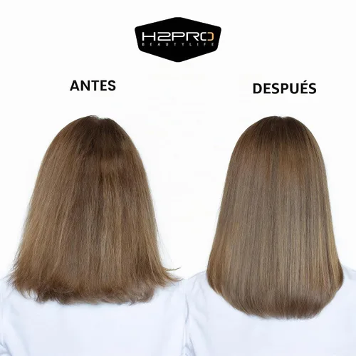 Vista 4 de H2PRO Black Diamond - Plancha alisadora de cerámica turmalina de 1 pulgada, plancha plana profesional de vanguardia para todo tipo de cabello