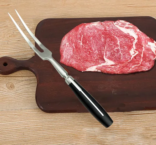 Vista 7 de Tenedor de tallado, tenedor de carne, tenedor de cocina de 12 pulgadas, tenedor de barbacoa de acero inoxidable, tenedores de cocina largos de metal