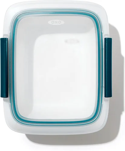 Vista 13 de OXO Good Grips Prep and Go - Recipiente dividido para 2 tazas, color azul océano