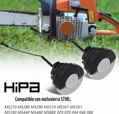 Vista 6 de Hipa Tapa de combustible y tapa de aceite para motosierra MS290 MS310 MS390