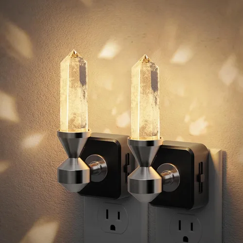Vista 28 de JandCase Luz de Noche LED, Luces Nocturnas Regulables Enchufables en la Pared, Luz Nocturna Moderna con Sensor de Luz Automático de Encender/Apagar