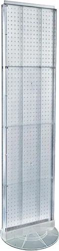 Vista 12 de Azar Displays 700440-BLK, EXPOSICIÓN DE PISO DE PEGBOARD DE DOS CARAS BASE DE ESTUDIO REVOLVANTE REDONDO NO REVOLVANTE. Tamaño del panel: 16 Negro