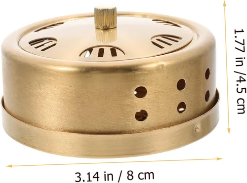 Vista 2 de GANAZONO Caja de moxibustión de cobre sin humo Moxa quemador tanque para masaje corporal portátil Moxa Stick Holder para terapia de acupuntura