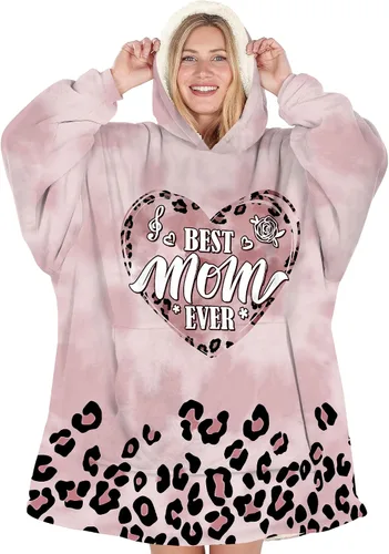 Vista 18 de Warmstorey Manta con Capucha Portátil para Mamá Esposa La Mejor Sudadera de Todos los Tiempos - Regalo de Navidad del Esposo Hija Aniversario