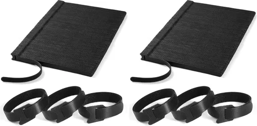 Vista 9 de 100 bridas reutilizables de 8 pulgadas Envolturas de cable ajustables, correas de cable Organizador de cables de gancho y bucle, organización