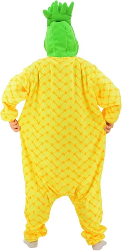 Vista 5 de vavalad Disfraces de piña para adultos, pijamas de una pieza, piña, fruta y piña, regalos para mujeres y hombres