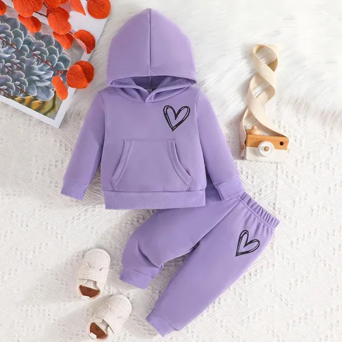 Vista 4 de JEUROT Toddler Baby Girls Floral Clothes Set Cute Fashions Hoodie Sweatsuit Top+pants Fall Winter Outfit Clothes Set