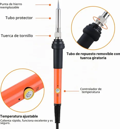 Vista 3 de Ninonly - Kit de combustión de madera, 130 piezas, herramienta para quemar madera