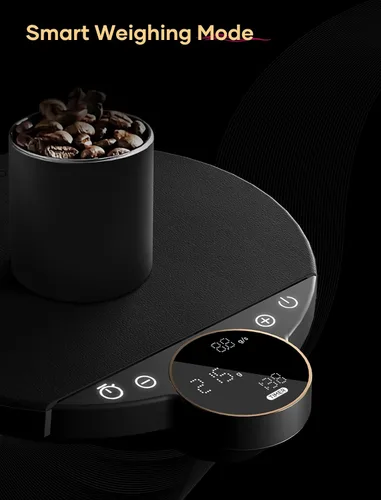 Vista 4 de Cocinare Balanza digital de café, control de precisión con tres modos: asistencia de preparación, pesaje, competencia, báscula digital de cocina