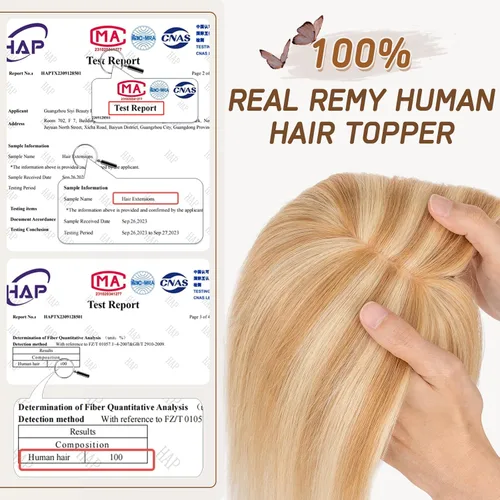 Vista 81 de Rich Choices Pelucas con topper de cabello para mujeres, cabello humano real 100% Remy, sin flequillo, para mujeres con adelgazamiento en la parte