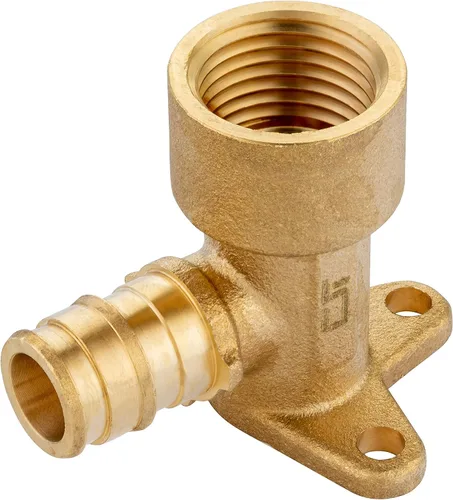 Vista 2 de EFIELD Pex A Expansion - Codo de latón de flujo completo de 1/2 "x 1/2" hembra NPT Drop-ear, ASTM F1960 (PEX1960116)