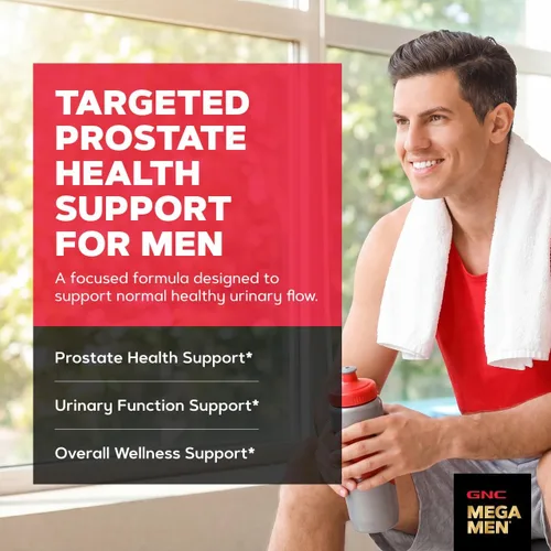 Vista 2 de GNC Fórmula de próstata para hombres, 60 cápsulas blandas, apoya la función reproductiva normal