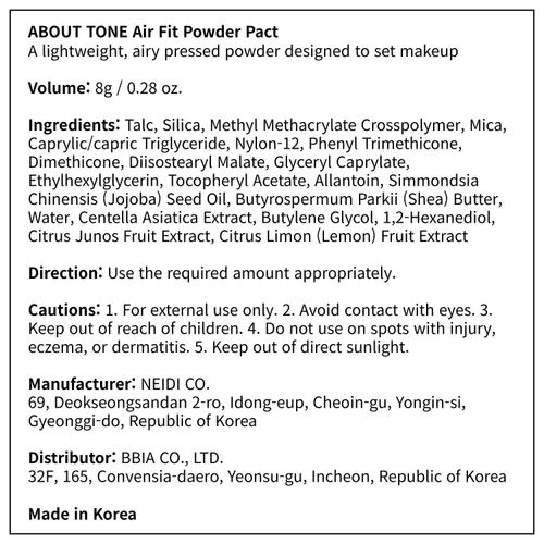 Vista 9 de ABOUT TONE Powder Pact - Polvo prensado compacto con espejo y hojaldre de fijación de maquillaje, desenfoque natural, acabado semimate, aceite