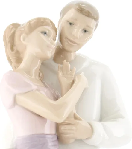 Vista 7 de NAO Sueños de amor. Figura de novia y novio de porcelana.