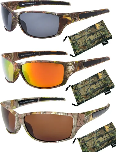 Vista 2 de Hornz - Gafas de sol polarizadas para hombre, color marrón