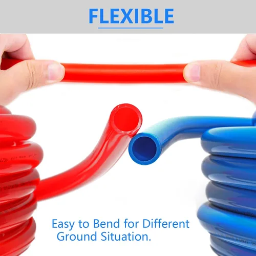 Vista 3 de Tubo PEX-B, 1/2 "2 x100FT Longitud PEX Tubos de Tubería con Cortador de Tubos