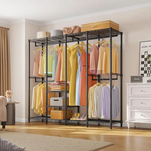 Vista 2 de VIPEK V40 Perchero de Ropa Mediano de Servicio Pesado Perchero de Ropa para Colgar Ropa, Percheros de Ropa Multifuncionales para Dormitorio