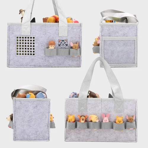 Vista 5 de MEILADY-X Estuche para juego de iniciación Toniebox - Bolsa para figuras Tonies Estuche de transporte portátil para juguete musical educativo