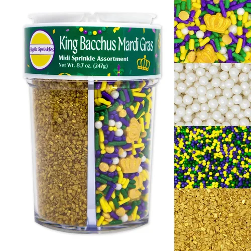 Vista 46 de Mystic Sprinkles Surtidos de 4 celdas (una Navidad clásica en oro, Midi)