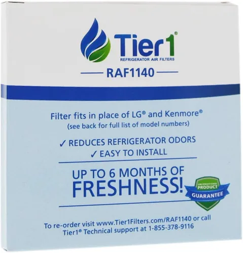 Vista 2 de Tier1 Filtro de aire para refrigerador LT120F Reemplazo para LG LT120F, ADQ73214402, ADQ73214404, ADQ73214403, ADQ73334008, Kenmore Elite 46-9918