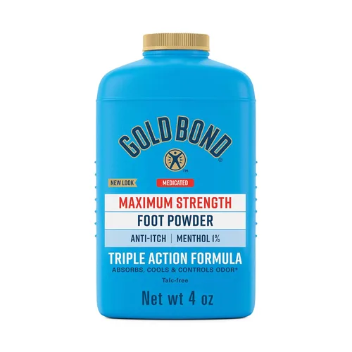 Vista 9 de Gold Bond Polvo para pies medicado 4 oz., Control de olor y alivio de la picazón de máxima potencia