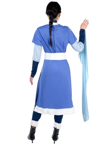 Vista 6 de Disfraz Deluxe para Mujer de Katara, Avatar: El Último Maestro Aire Multicolor