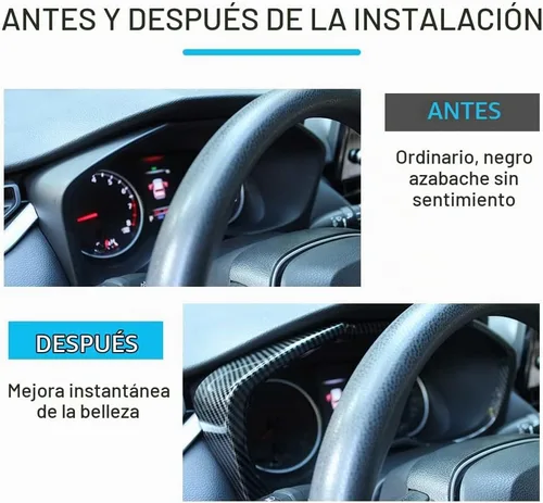 Vista 6 de para RAV4 Accesorios Cubierta Decorativa de Consola de Carbono Fibra Compatible con Toyota RAV4 2023 2022 2019 2020 2021 Panel de Consola