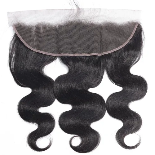 Vista 5 de RESACA Cabello humano ondulado de 20 pulgadas con encaje frontal HD de 13 x 4 pulgadas, encaje frontal suizo transparente de 150 de densidad