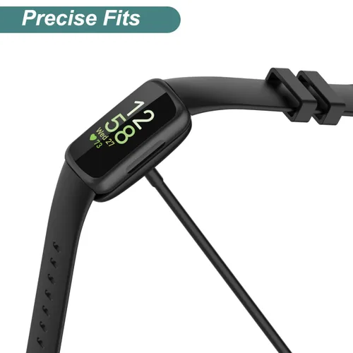 Vista 3 de Kissmart Inspire 3 Charger, cable de carga USB de repuesto para Fitbit Inspire 3 (1 pie/11.8 in)